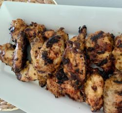 Ailes de poulet marinées et grillées au barbecue