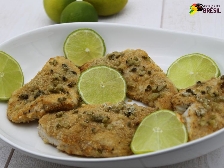 Escalopes de dinde ou poulet avec des cornichons et mayonnaise